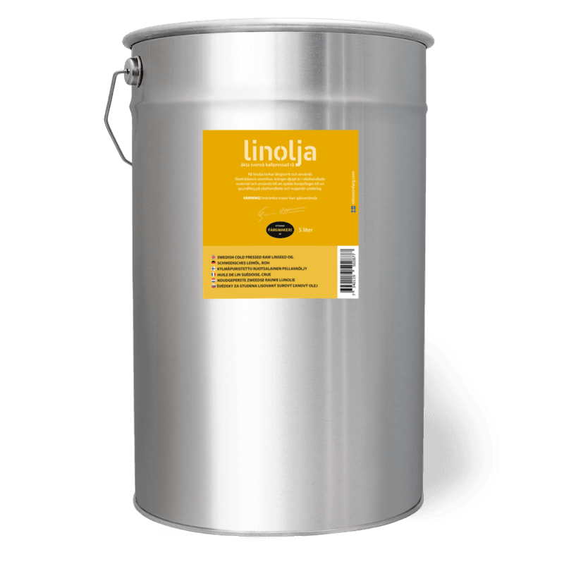 Rå linolje 25 liter - svensk kaldpresset